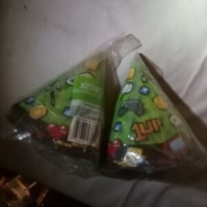Gaming Theme Green Party Hats X2